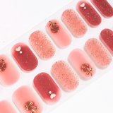 Heart Rose Gel Nails