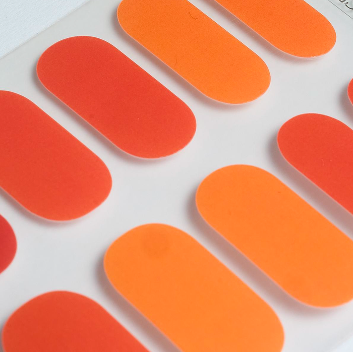 Orange Cream Gel Nails