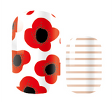 Red Posie Stripe