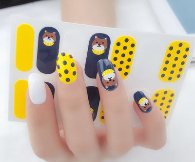 Bear Dots Gel Nail Wraps