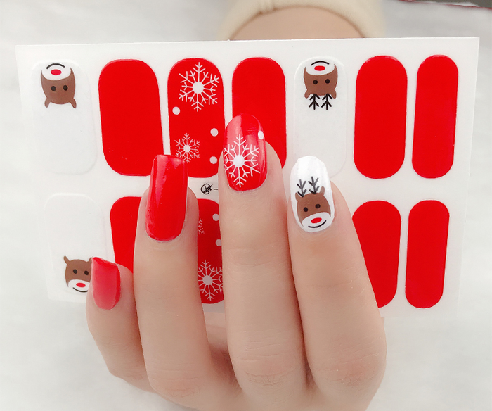 Reindeer Gel Nail Wraps