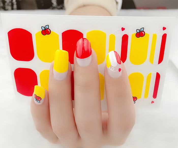 Cherry Sun Gel Nail Wraps