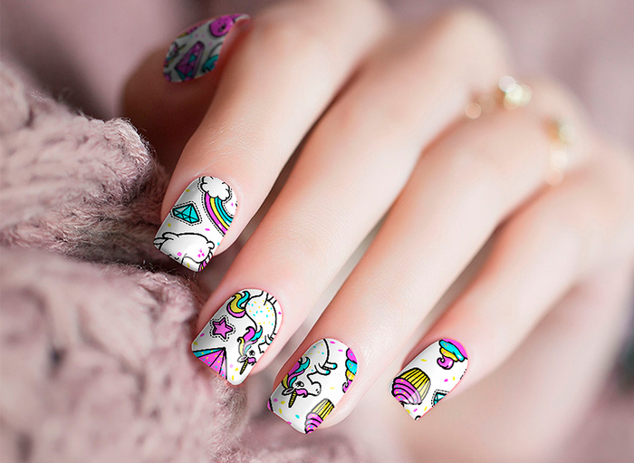 Unicorns & Rainbows Nail Wraps