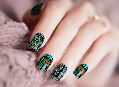 Teal Out Nail Wraps