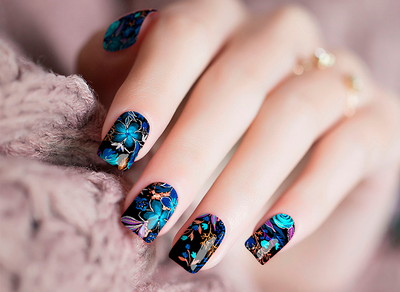 Flower Nail Wraps