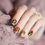 Cheetah Rose Nail Wraps