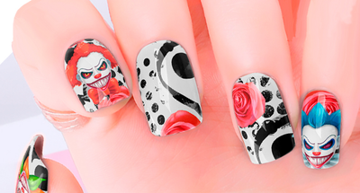 Clown Nail Wraps