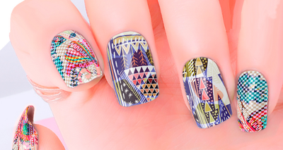Color Patch Nail Wraps