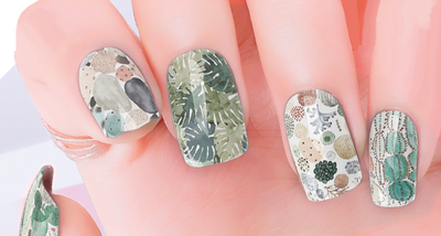 Desert Green Nail Wraps