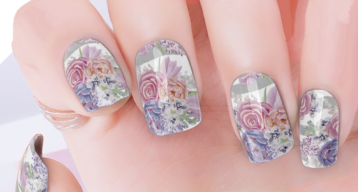 Corsage Nail Wraps