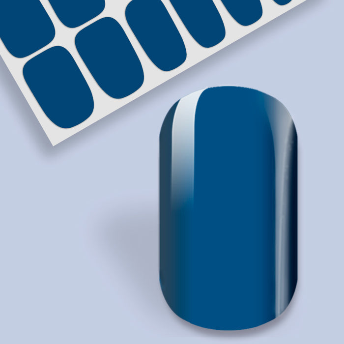 Solid Blue Nail Wraps