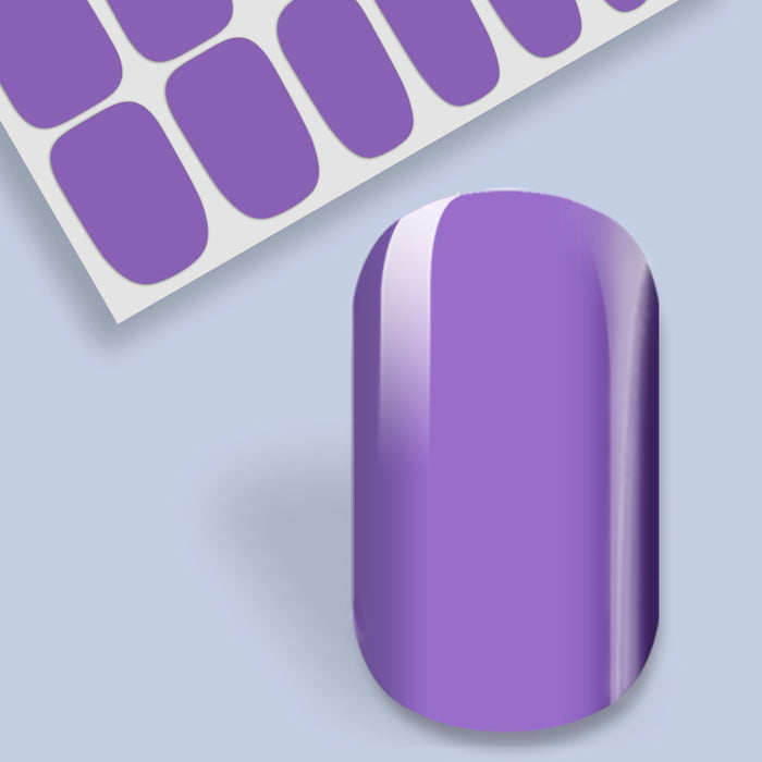 Solid Purple Nail Wraps