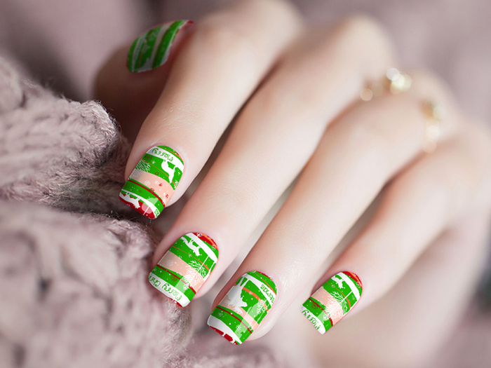 Merry Christmas Nail Wraps